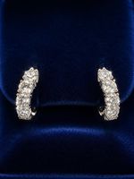 NEU- 18ktGold Ohrringe 3.62ct  LabGrown D /E vvs  Diamanten