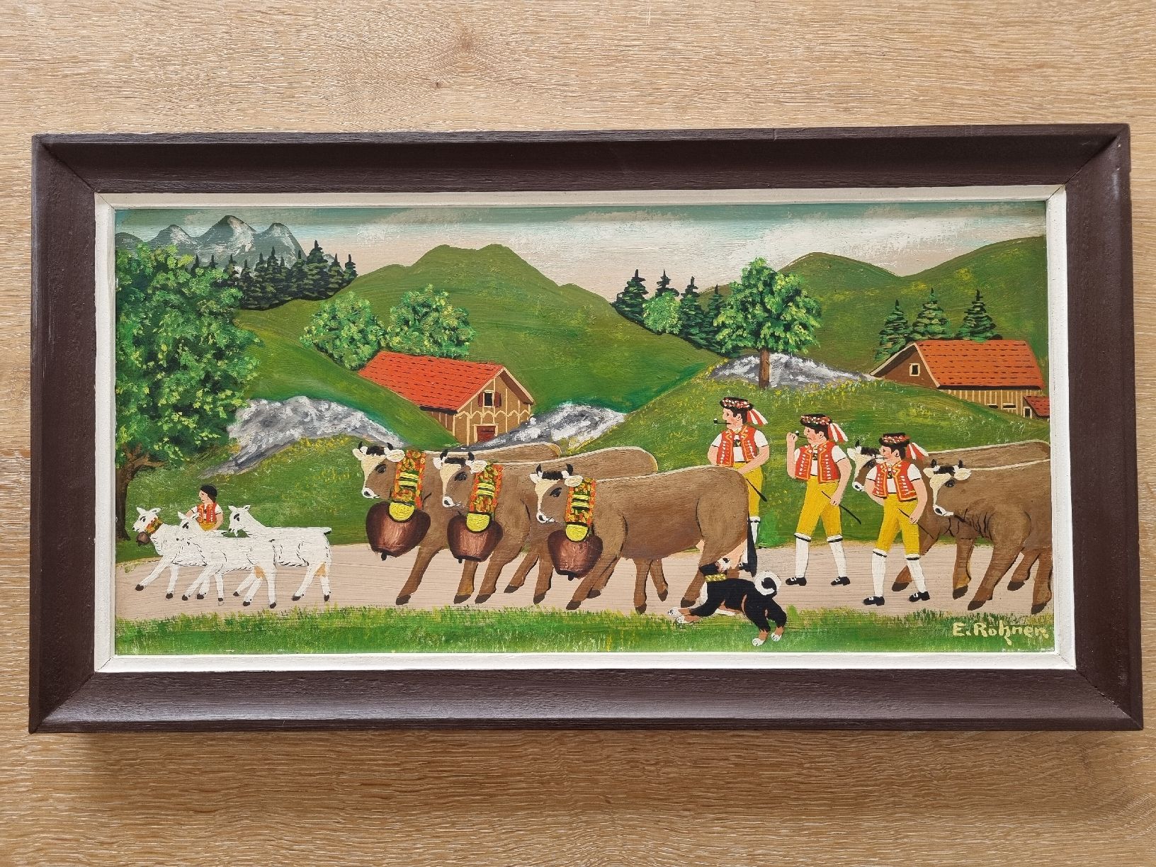 Dipinti: Appenzeller-Senntumsbild von E.Rohner – Usato da Abtwil SG venduto da danikari