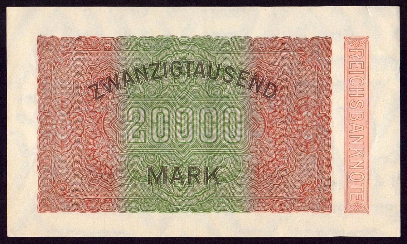 Banconote: 20'000 Mark 1923 UNZ – Nuovo (secondo la descrizione) da Flamatt venduto da samowarow 3