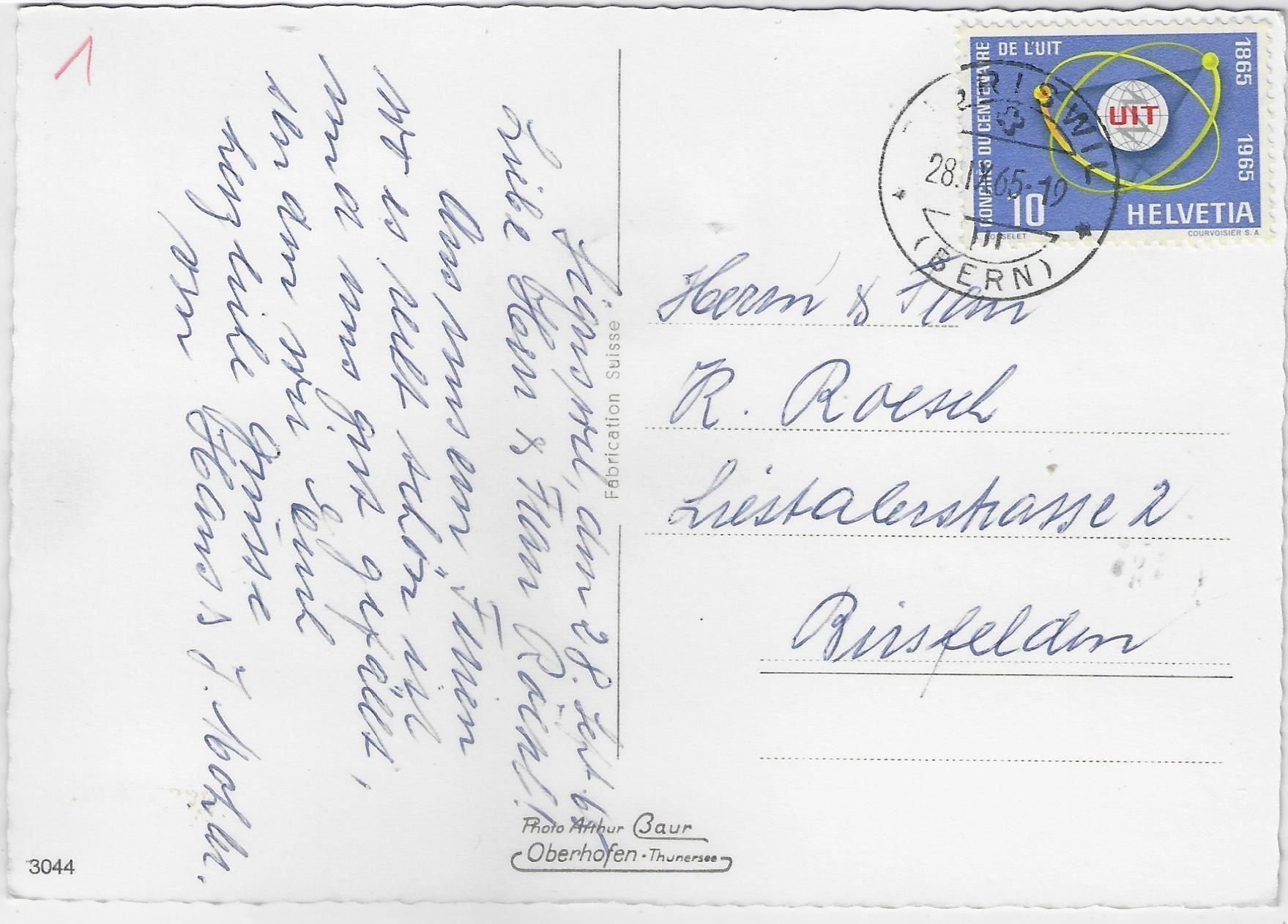 Ansichtskarten: Sigriswil mit Stockhornkette – Antik aus Ettingen von Kartenplanet 1