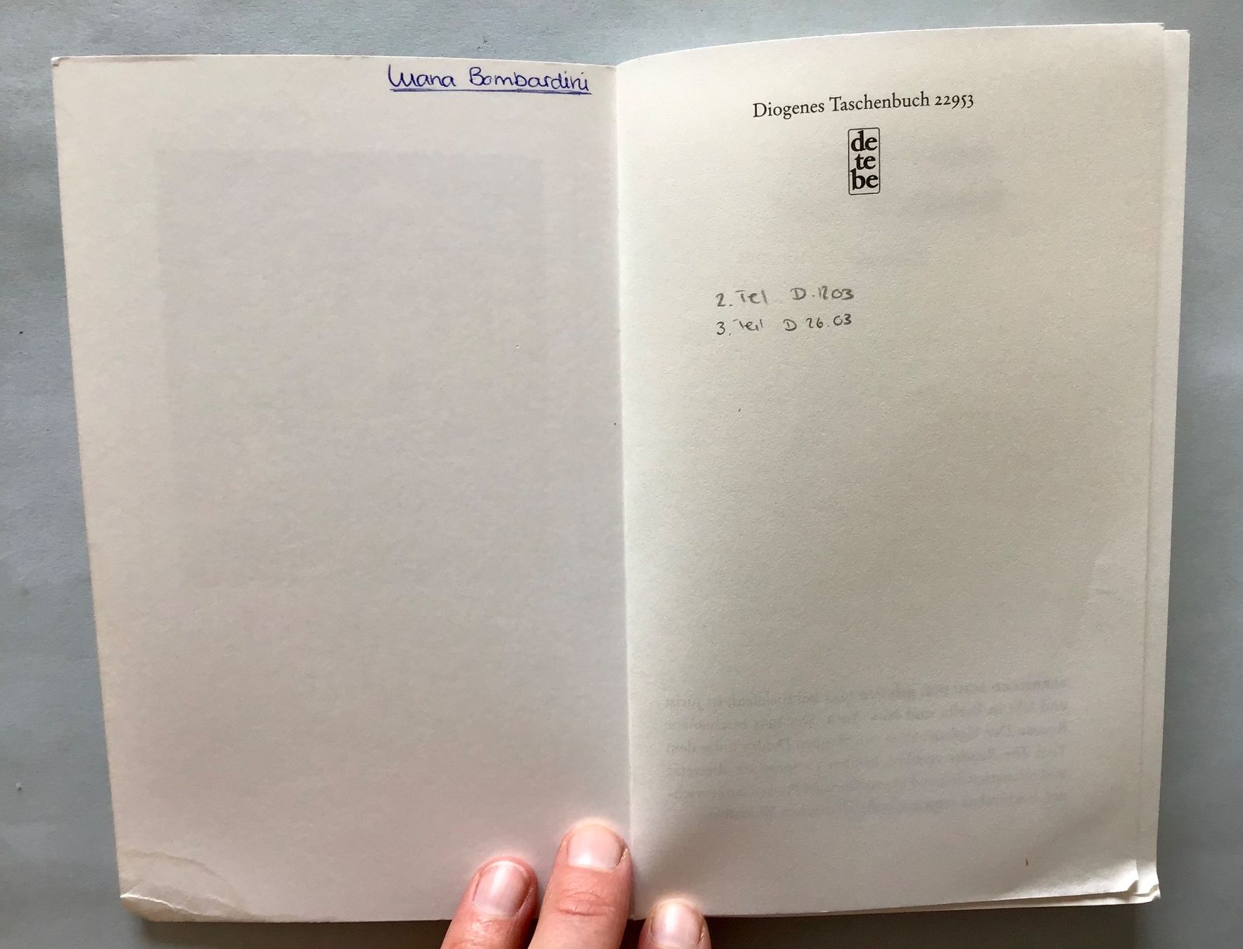 Bücher: Buch: Der Vorleser (von Bernhard Schlink) – Gebraucht aus Bubendorf von Alpenheidi 2