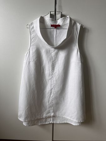 VETONO Leinen Top, Weiss, Grösse S - Sommer Must-have!