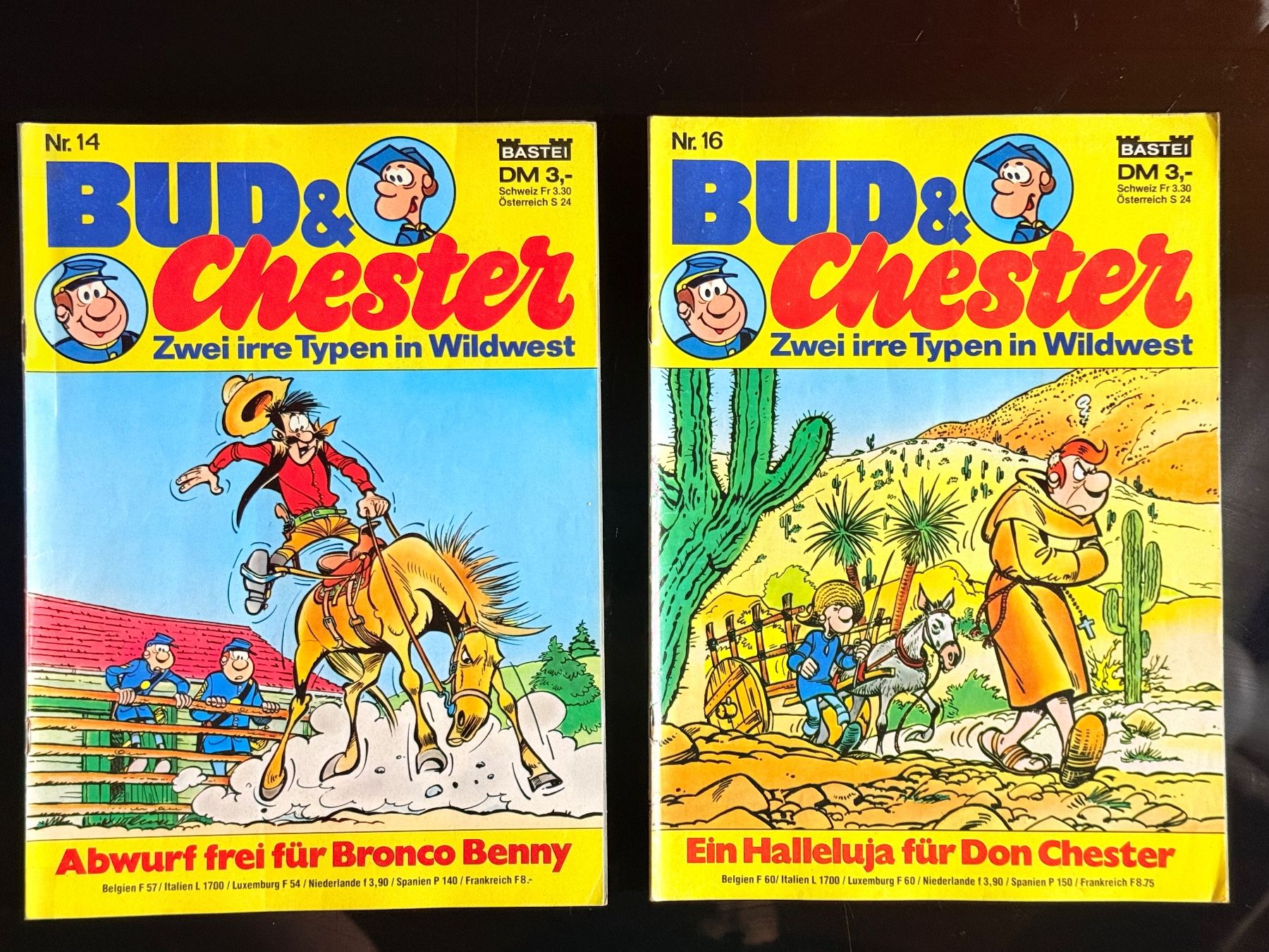 Fumetti: Bud & Chester Comic-Hefte Nr. 14 & 16 - Wildwest Klassiker – Usato da Zuerich venduto da SonderArt-Wertgut