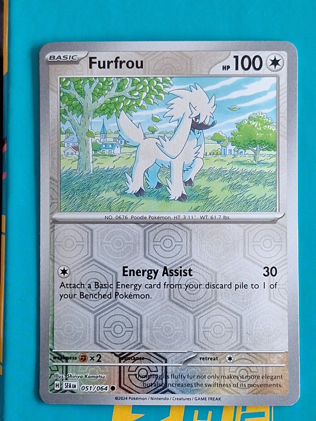 Pokémon Carte collezionabili: Furfrou - Reverse Holo - Pokemon Shrouded Fable – Usato da Altstätten SG venduto da GGsGameshop