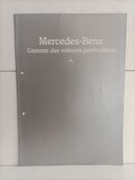 Brochure Mercedes Benz 1984 gamme voitures particulières (03