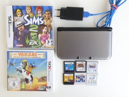 Nintendo 3DS XL Konsole (guter Zustand) + 8 Spiele