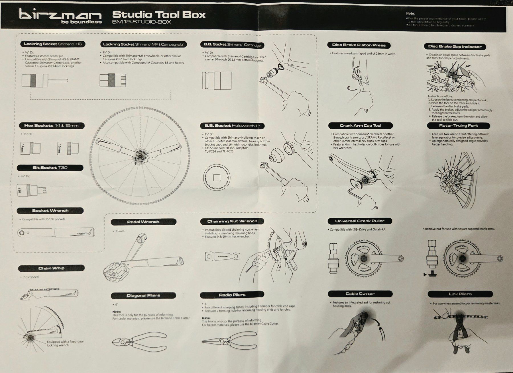 Tutti gli attrezzi: Birzman - Studio Tool Box BM 19 – Nuovo (secondo la descrizione) da Ittigen venduto da bluesboy_66 8