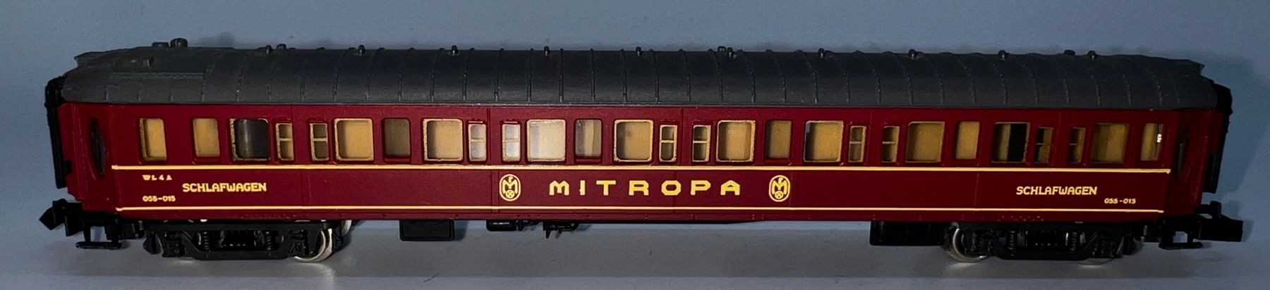 Rivarossi Modelleisenbahnen: Rivarossi -N, Mitropa Schlafwagen – Gebraucht aus Basel von jonnyhaas