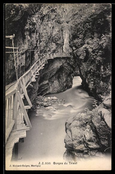 Ansichtskarten: AK Vernayaz, Gorges du Trient, Panorama – Gebraucht aus Berlin von bartko-reher