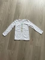 Neues, weisses Langarmshirt, Grösse 98/104, Baumwolle