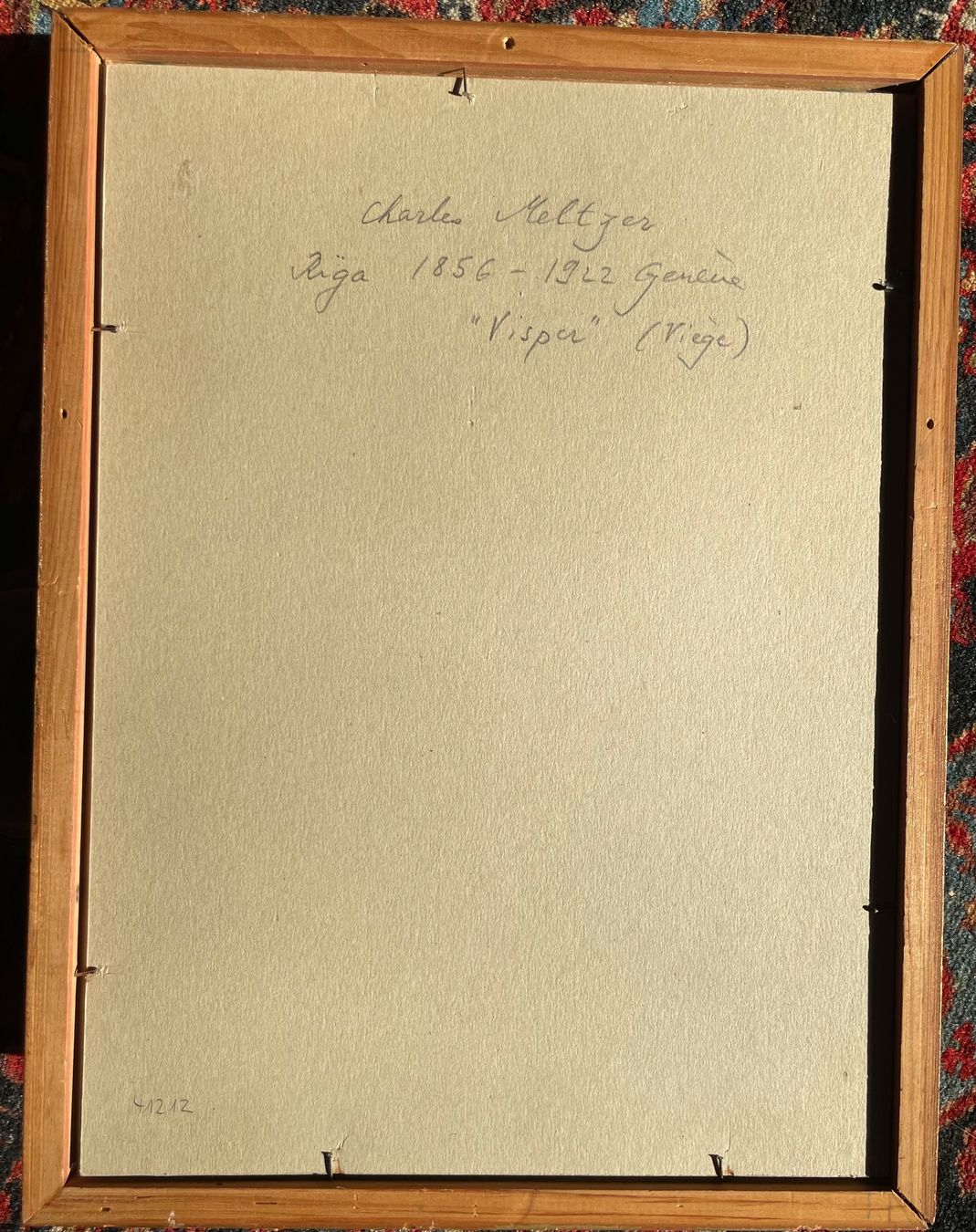 Dipinti: Ch. Meltzer dessin 1916 Visper Viège – Usato da Biel/Bienne venduto da Galaq 3