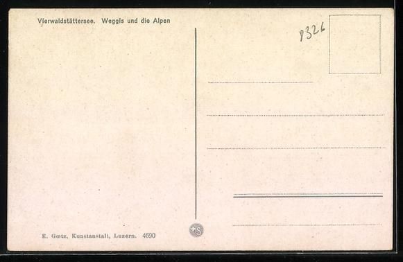 Cartoline postali: Weggis /Vierwaldstättersee, Ortspanoram – Usato da Berlin venduto da bartko-reher 1