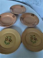 5 alte Keramikplatten