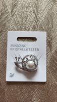 Swarovski Brosche Schnecke mit Perle neu in OVP
