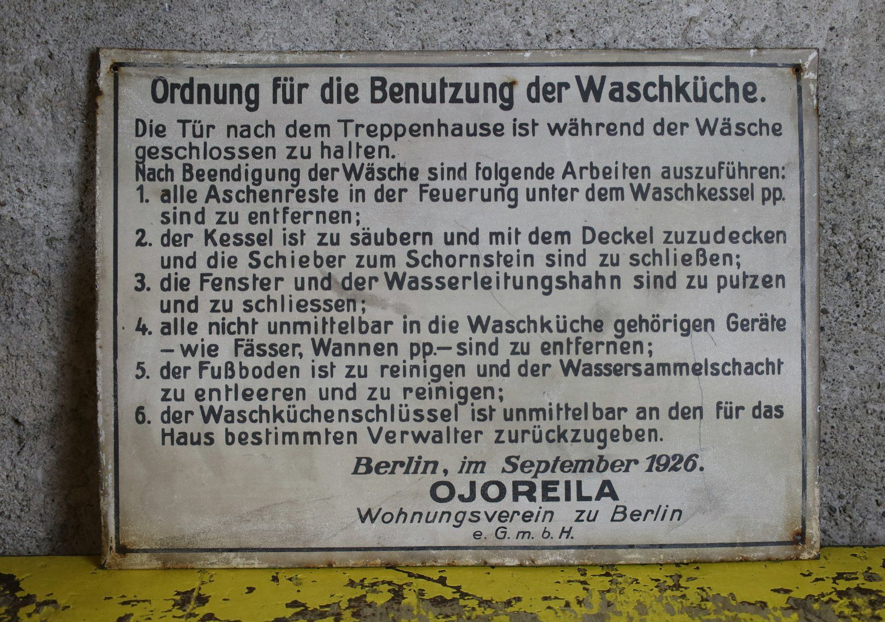 Insegne: Blechschild "Waschküche" – Usato da Birrwil venduto da brandschatz_birrwil 1