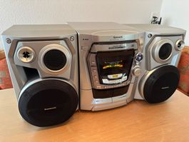 Panasonic CD-Stereoanlage SC-AK300, 100 Watt, Silber
