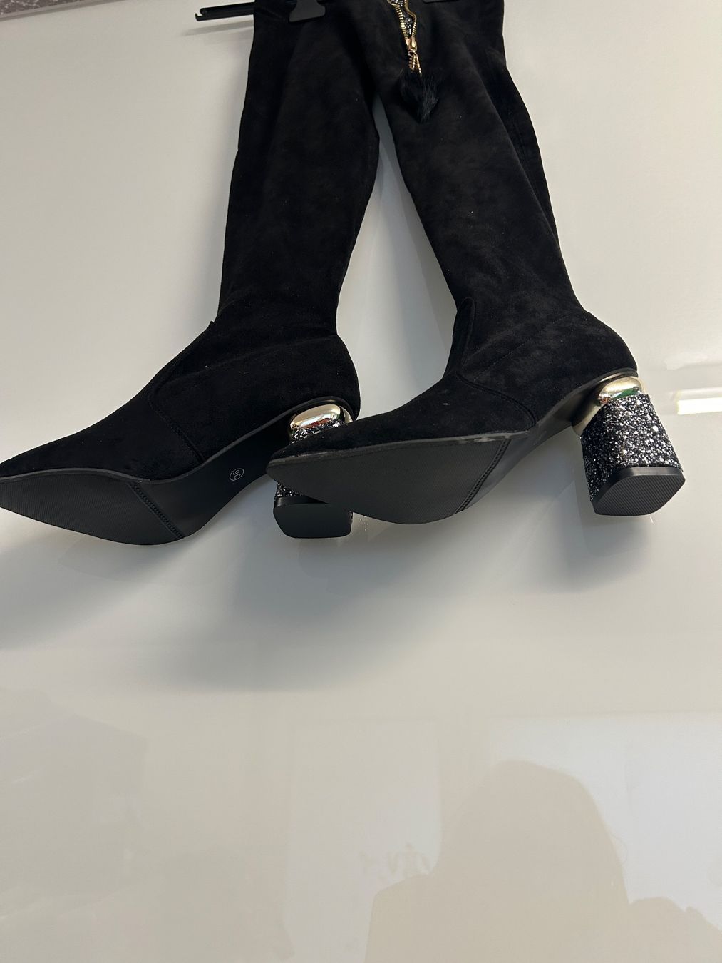 Scarpe da donna: Overknie Stiefel schwarz Gr 36 Neu – Nuovo e nell'imballaggio originale da Regensdorf venduto da Spyke55 3