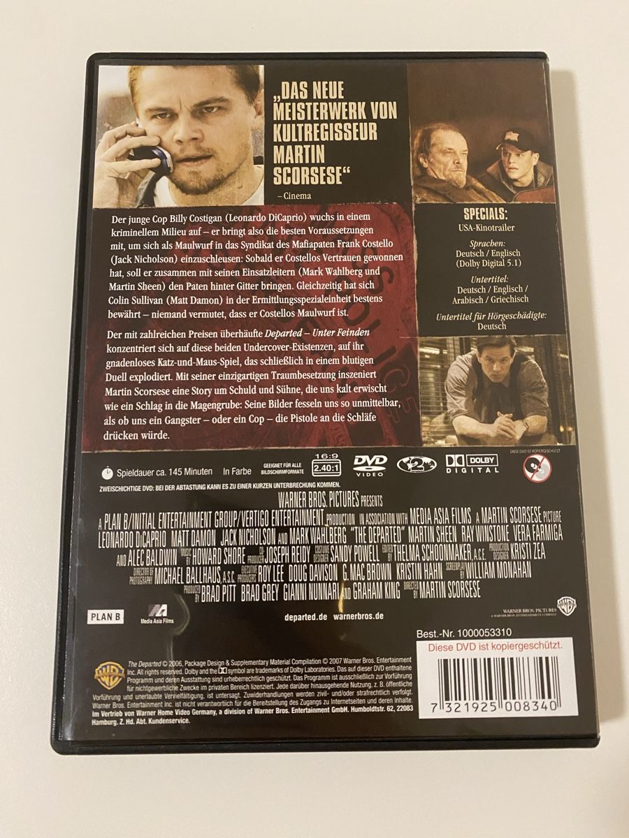 Tutti i DVDs: DVD The Departed Unter Feinden – Usato da Oensingen venduto da mig_99db 2