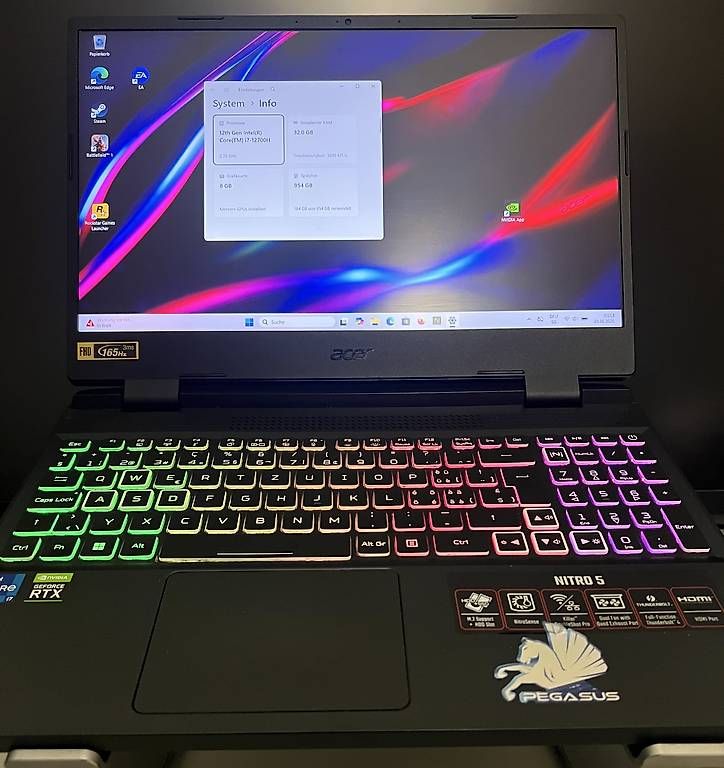 Acer Notebook: Gaming Laptop RTX 3070 ti – Usato da Basel venduto da zar_792n