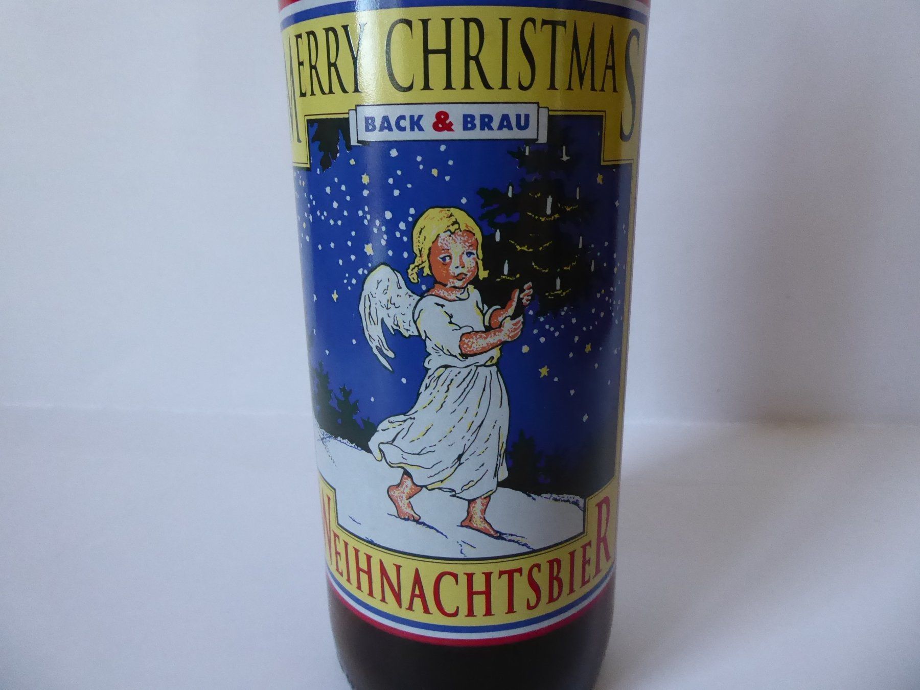 Bicchieri, Caraffe & Bottiglie: Weihnachtsbier Flasche leer, Back & Brau – Usato da Turbenthal venduto da Panau 1