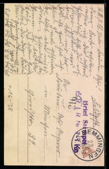 Cartoline postali: Grusskarten-AK Memmingen, Junge in Matro – Usato da Berlin venduto da bartko-reher 1