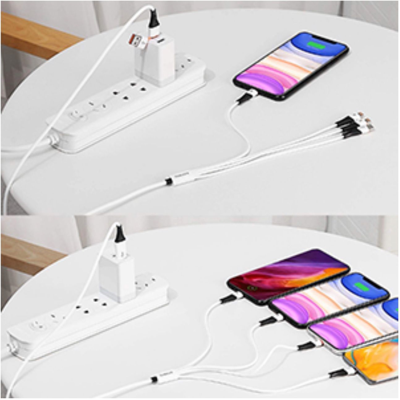 Caricabatterie: Multi USB Kabel 6 in 1, 3A 1.2M Universelles USB A/C – Nuovo e nell'imballaggio originale da Bülach venduto da StoreInShopSwiss 9