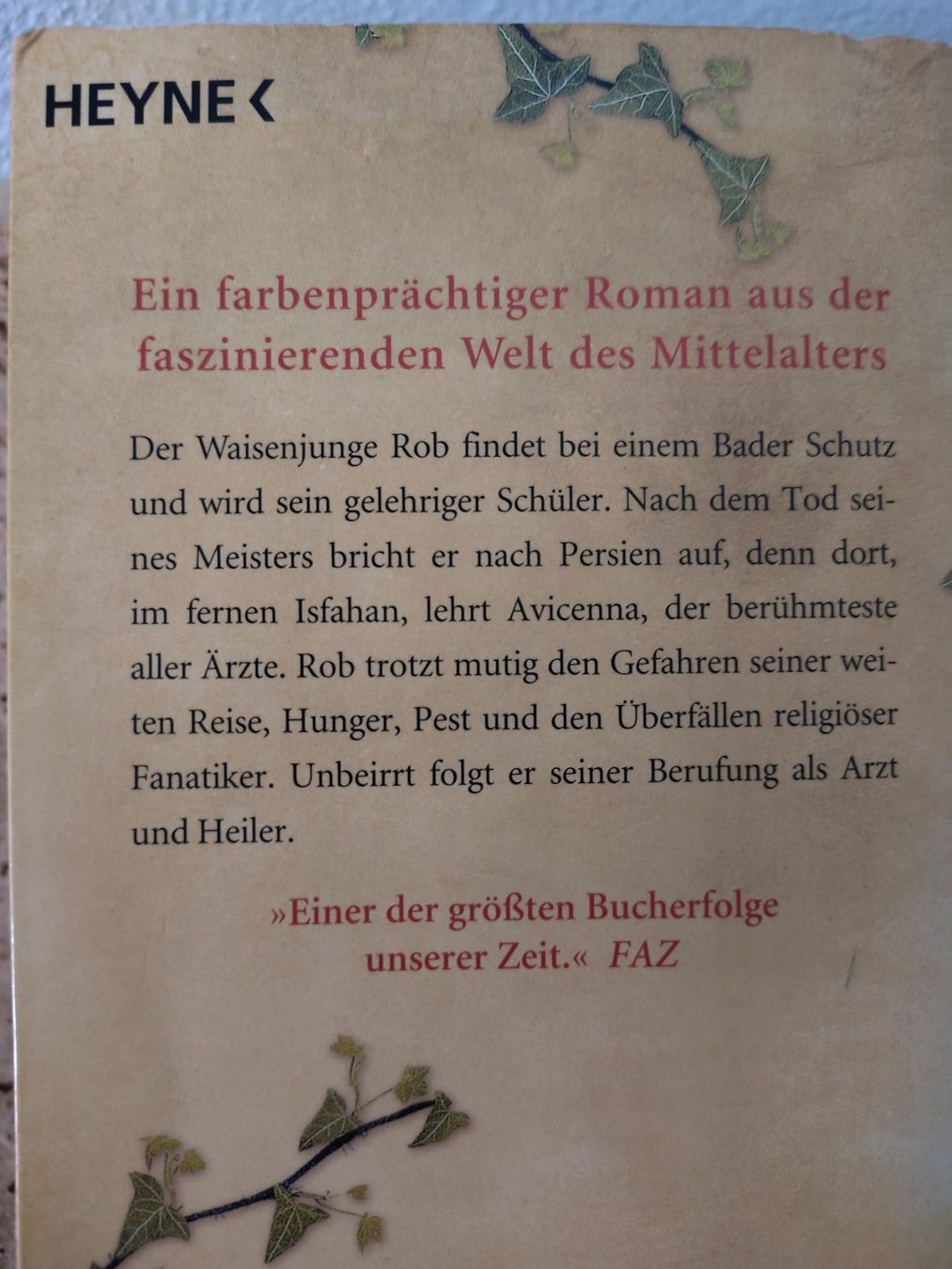 Libri: Der Medicus: Roman von Noah Gordon – Usato da Olten venduto da magneto 1