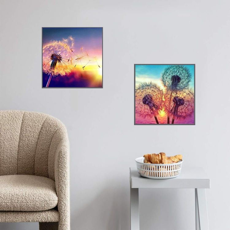 5D Diamond Painting Fette Dame Am Strand - 40x40cm DIY Diamantbild Kit