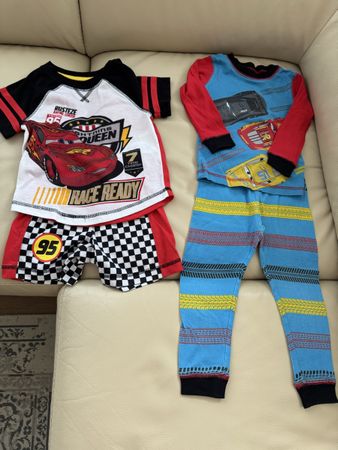 Kinder Pijama Set Cars Lightning McQueen Grösse 98