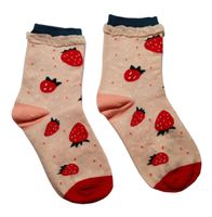 Sneaker-Socken Erdbeeren / Strawberries