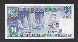 Singapore  1  Dollar  Gebraucht  SCHöN