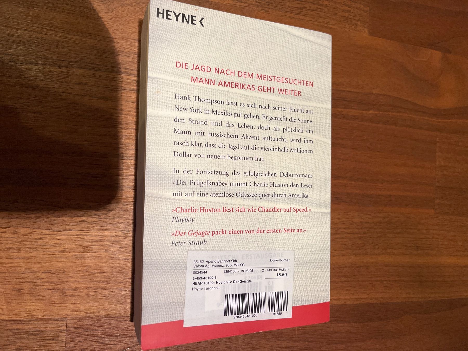Libri: Buch Der Gejagte Huston – Usato da Andelfingen venduto da estark 1