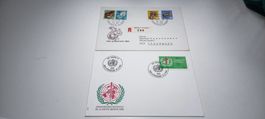 2x Ersttagsbrief Pro Juventute 1966 und WHO Genf 1986