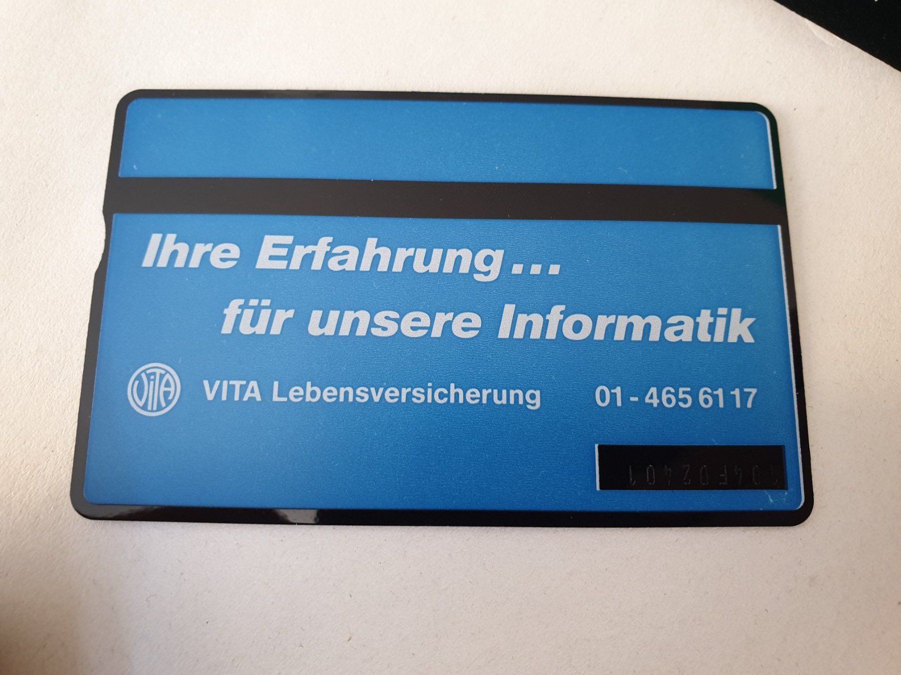 Telefon- & Taxkarten: Vita 104F ungebr – Gebraucht aus Rain von chesz 1