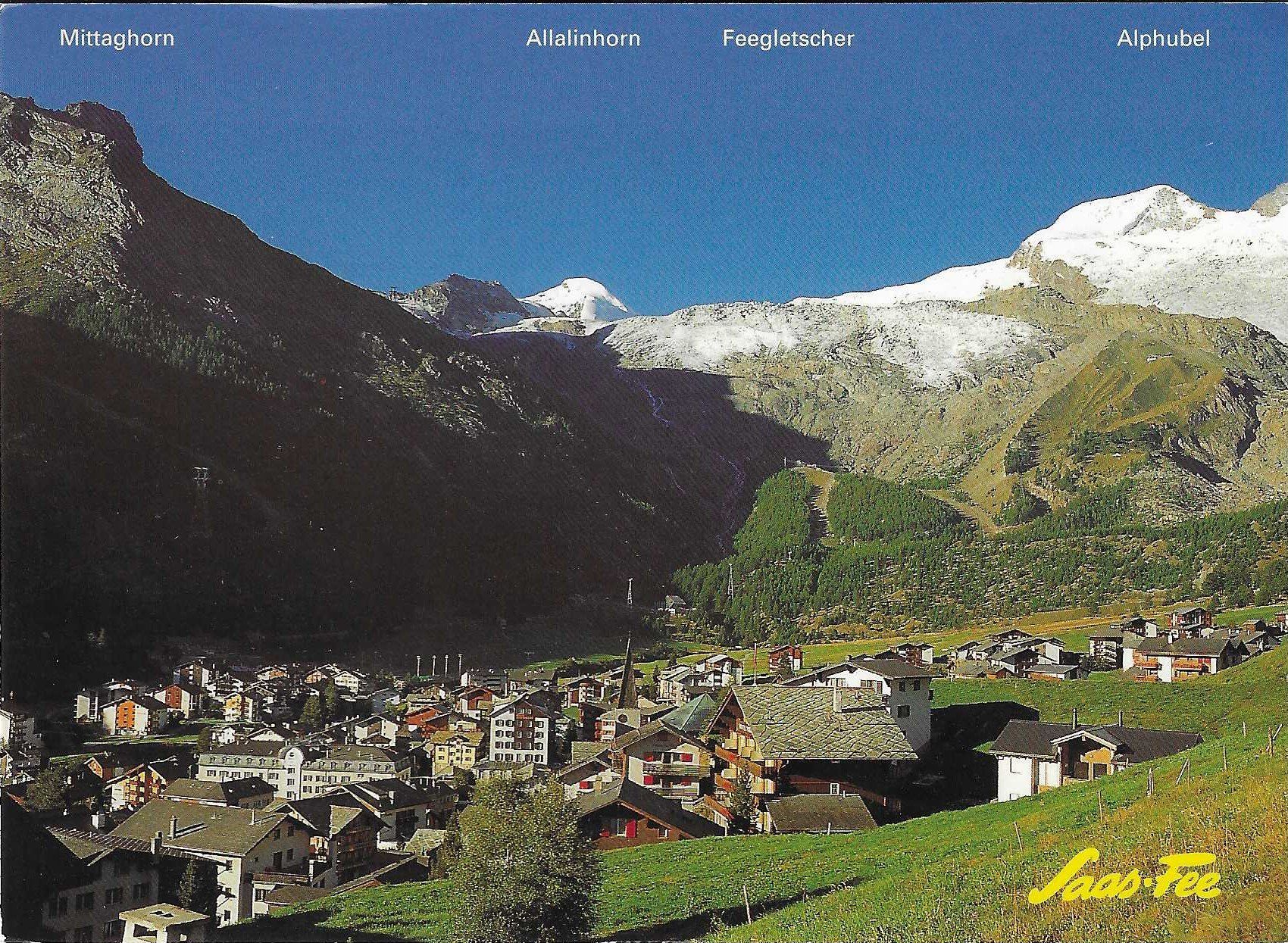 Cartoline postali: Saas-Fee VS – Usato da Rothrist venduto da Stranglehold
