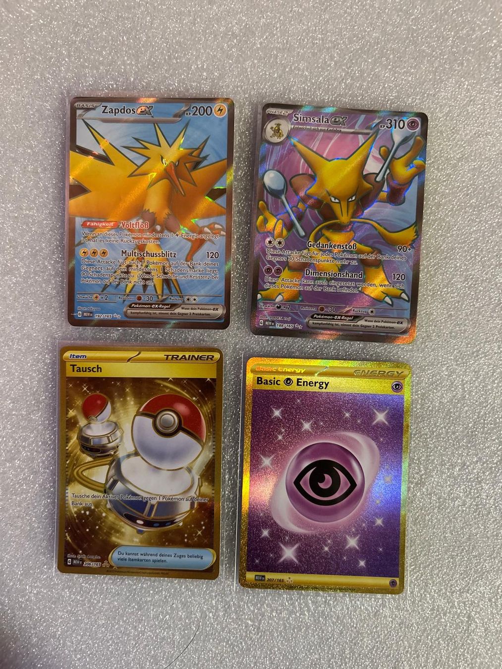 Pokémon Sammelbilder & Trading cards: Pokémon 151 - 4er Set – Neu (gemäss Beschreibung) aus Wildhaus von collectony