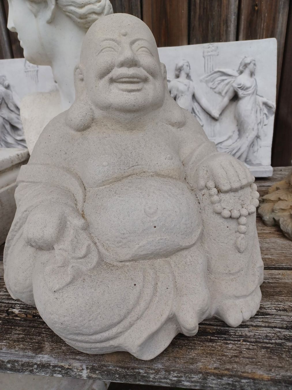 Figurines: Buddha Sandsteinguss – Neuf (Voir description) à Wangen a.Aare par Schneckenparadies
