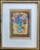 Lanoë-Jungi Margrit. Blumenstrauss in blauer Vase