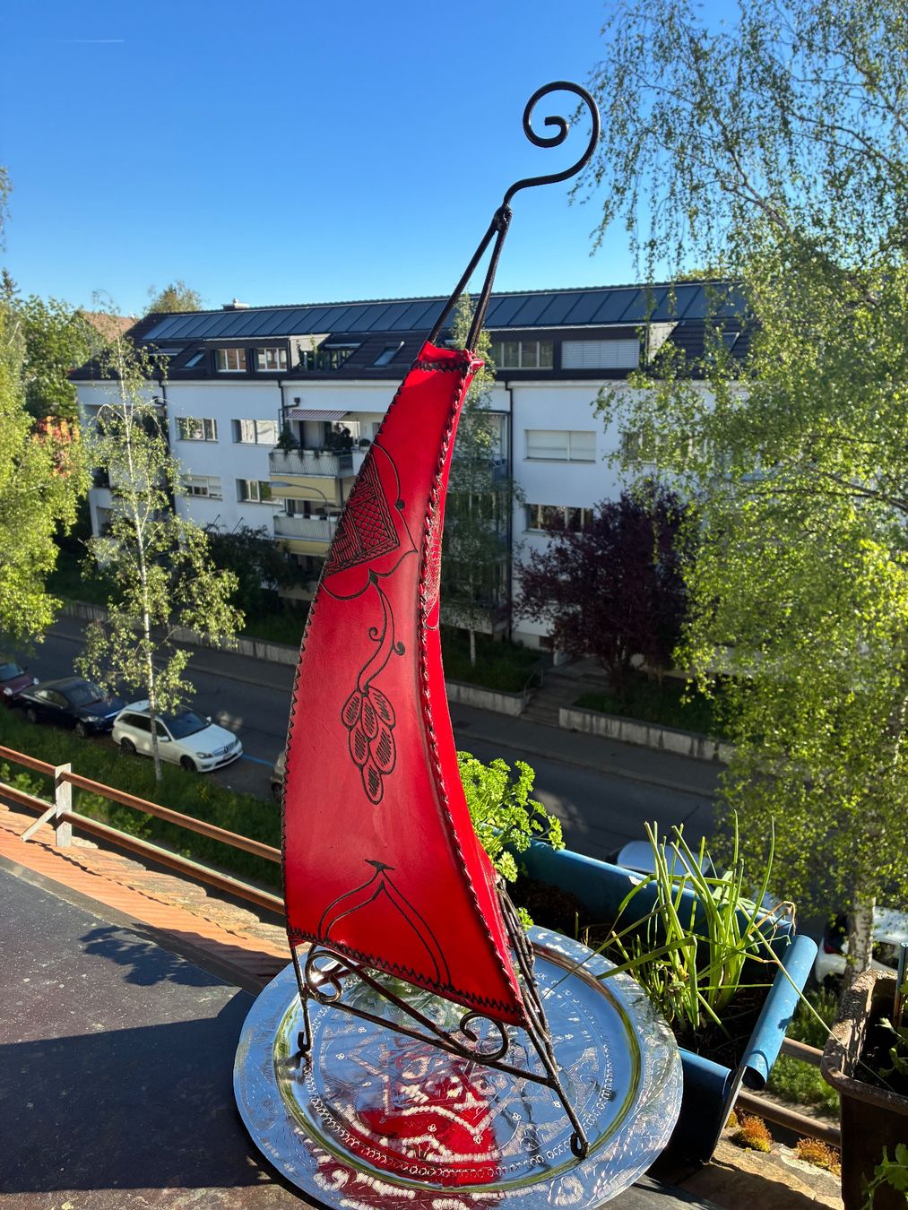 Lampade: Hennalampe rot aus Marokko – Usato da Zürich venduto da thetschi