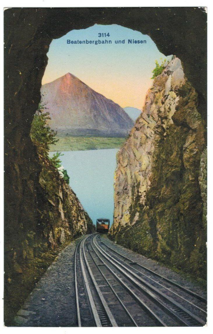 Cartoline postali: AK Beatenbergbahn und Niesen – Usato da Zürich venduto da tol_b7c7