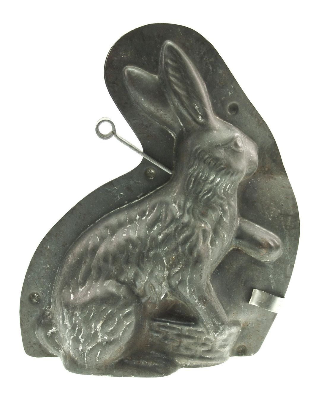 Teglie da forno: Schokoladenform Sitzender Hase mit Korb – Usato da Schmitten FR venduto da fliessigs_Biendli 1