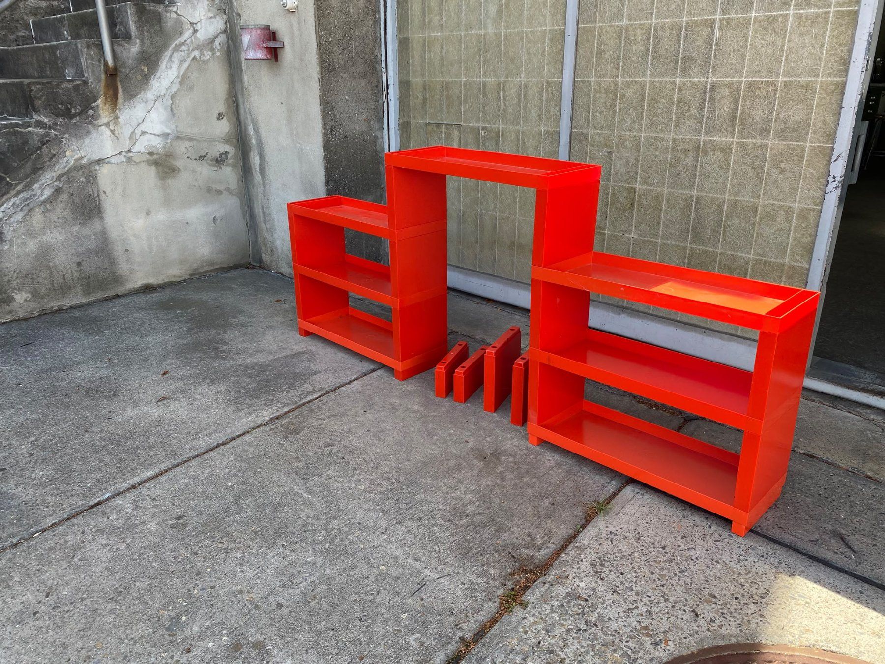 Scaffali: Möbel/Regal rot aus den 70er – Usato da Köniz venduto da Vintagetoys 3