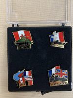 4 Pins D-Day Normandie Jubiläum Weltkrieg Militär USA Fr