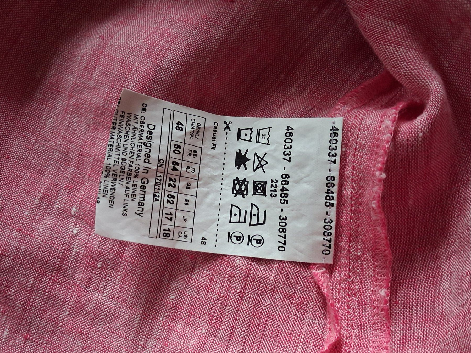 Gerry Weber Camicette: Leinenbluse Gerry Weber, Gr. 48, Lachsfarben, neu – Nuovo e nell'imballaggio originale da Wald ZH venduto da e8e 8