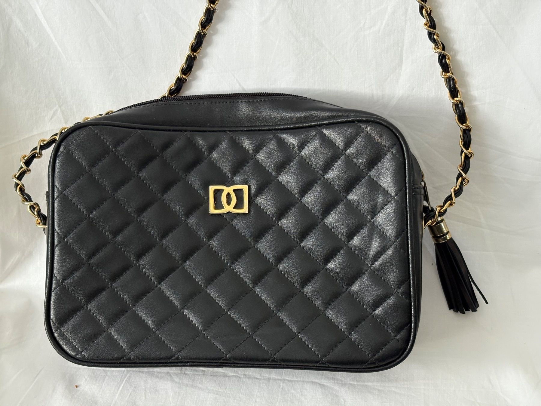 Borse da donna: Vintage Schultertasche "Camera Bag"-Stil, schwarz – Usato da Oberrieden venduto da pet_n2c2 3