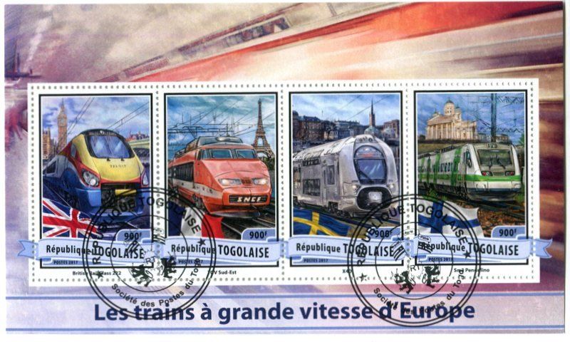 Alle Briefmarken: Block "Lokomotiven". Togo – Neu und originalverpackt aus Basel von Butsch5