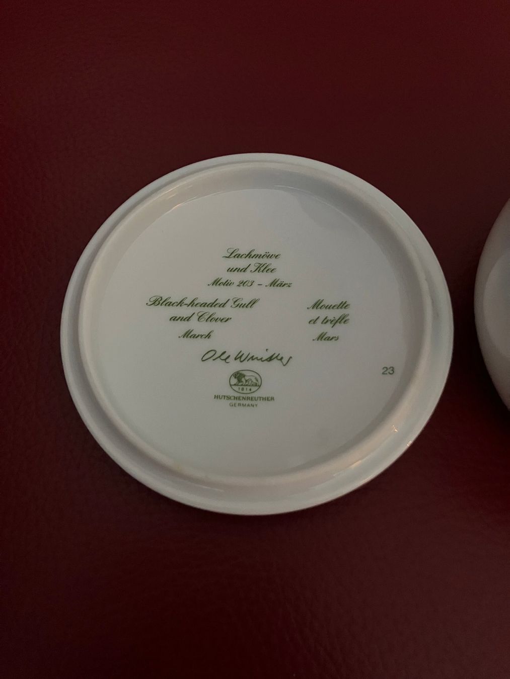 Hutschenreuther Tutte le decorazioni: Hutschenreuther  Dose Möve – Usato da Honau venduto da BrP27 3