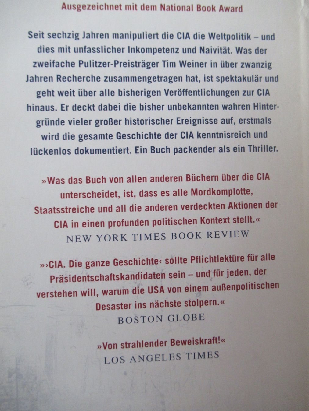 Libri: CIA - DIE GANZE GESCHICHTE – Nuovo (secondo la descrizione) da Moosseedorf venduto da haro01 1