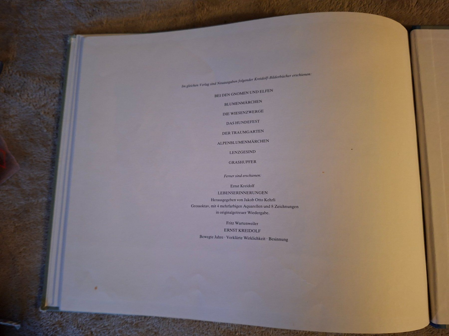 Bücher: Altes Kinderbuch, Ein Wintermärchen E. Kreidolf, Schweiz – Gebraucht aus Otelfingen von silver-moon 5