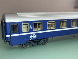 SBB CFF FFS couchettes Bcm Eurofima 2e cl. bleu * 1/87e